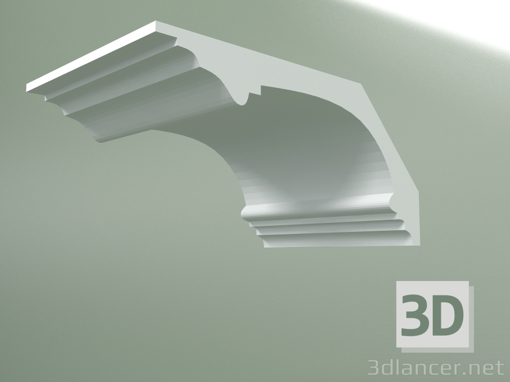 modèle 3D Corniche en plâtre (socle de plafond) KT144 - preview