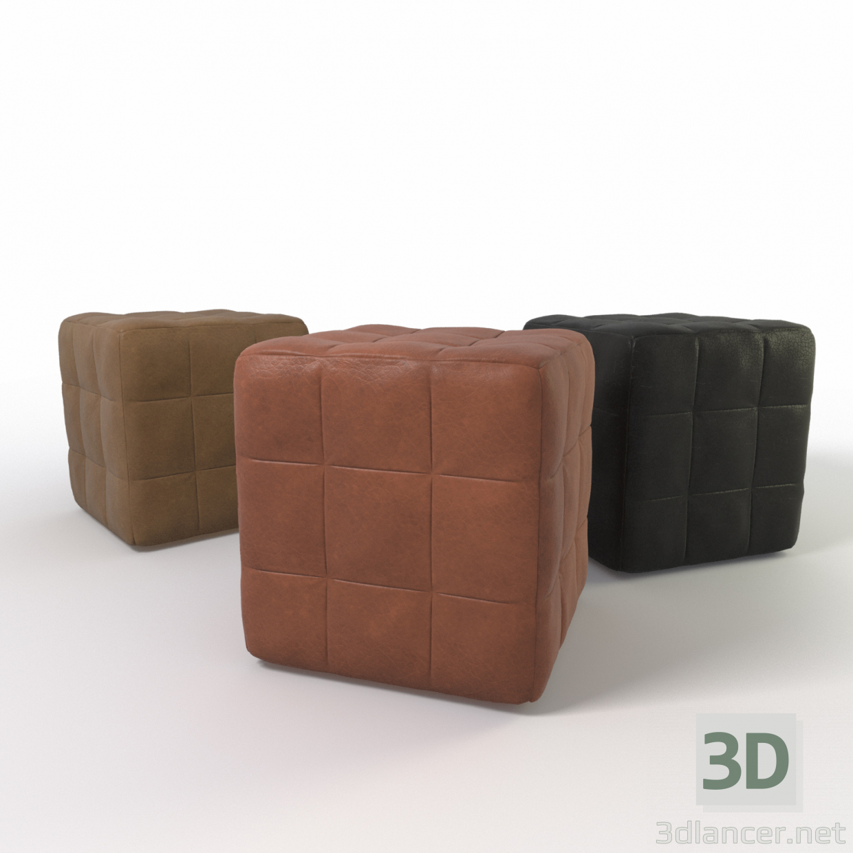 modello 3D di "Loto" ottomano comprare - rendering