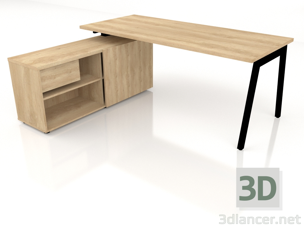 Modelo 3d Mesa de trabalho Ogi M BOM21 (1800x1600) - preview