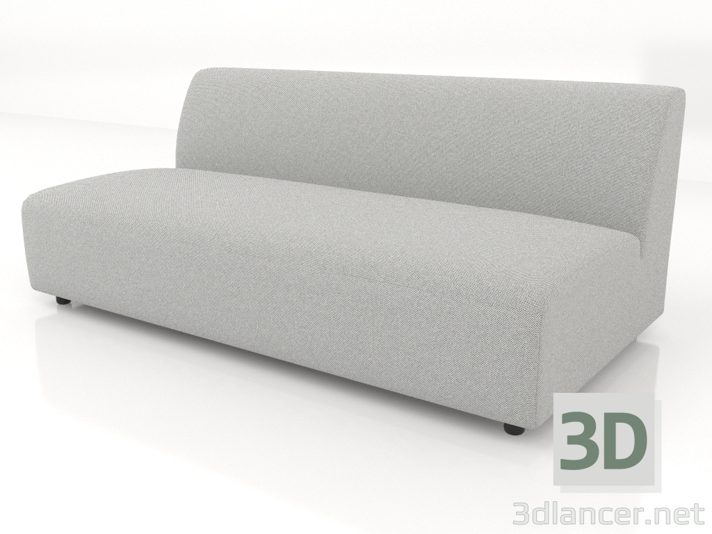 3d model Módulo sofá 2 plazas (L) 166x90 - vista previa