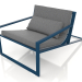 3d model Sillón club Unique (gris azul) - vista previa