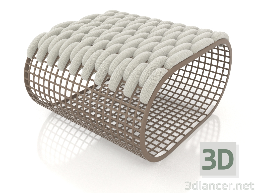 modello 3D Pouf (Bronzo) - anteprima