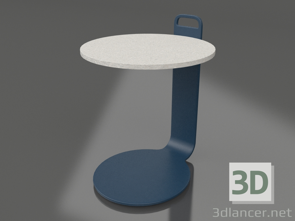 Modelo 3d Mesa de centro Ø36 (azul cinza, DEKTON Sirocco) - preview