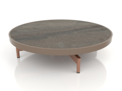 Tavolino rotondo Ø90x22 (Bronzo, DEKTON Radio)
