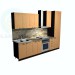 3d model cocina - vista previa