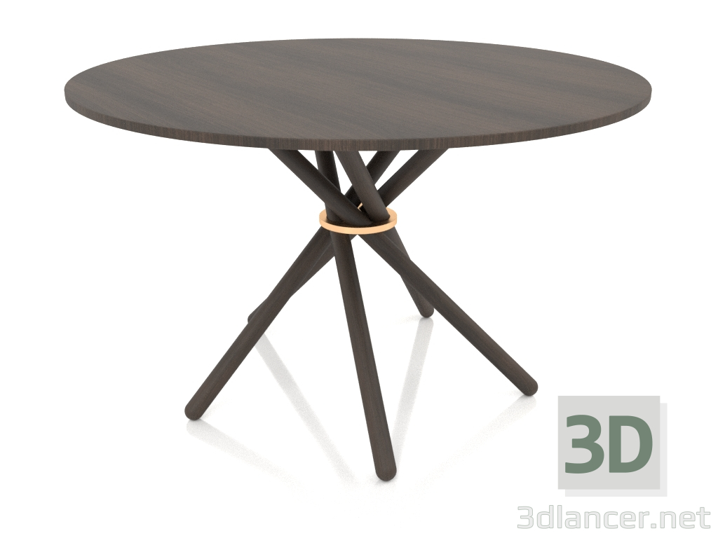 3d model Mesa de comedor Hector 120 (Roble Oscuro, Roble Oscuro) - vista previa