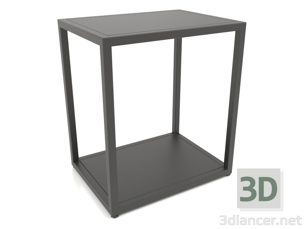 modèle 3D Table basse rectangulaire à deux niveaux (MÉTAL, 40X30X44) - preview