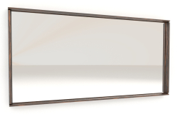 Espejo, acabado chapado en ébano (120x55x59,5 cm)