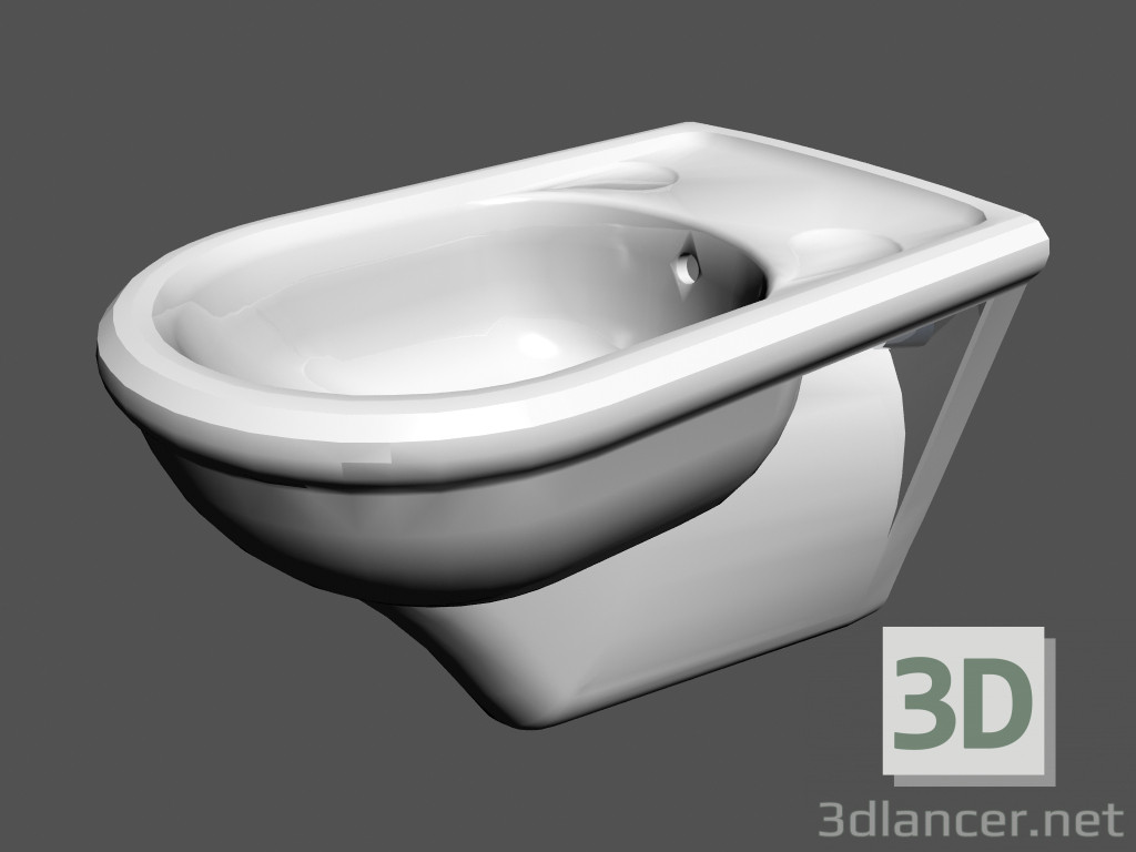 modello 3D Parete bidet l vienna b4 360h570h390 - anteprima