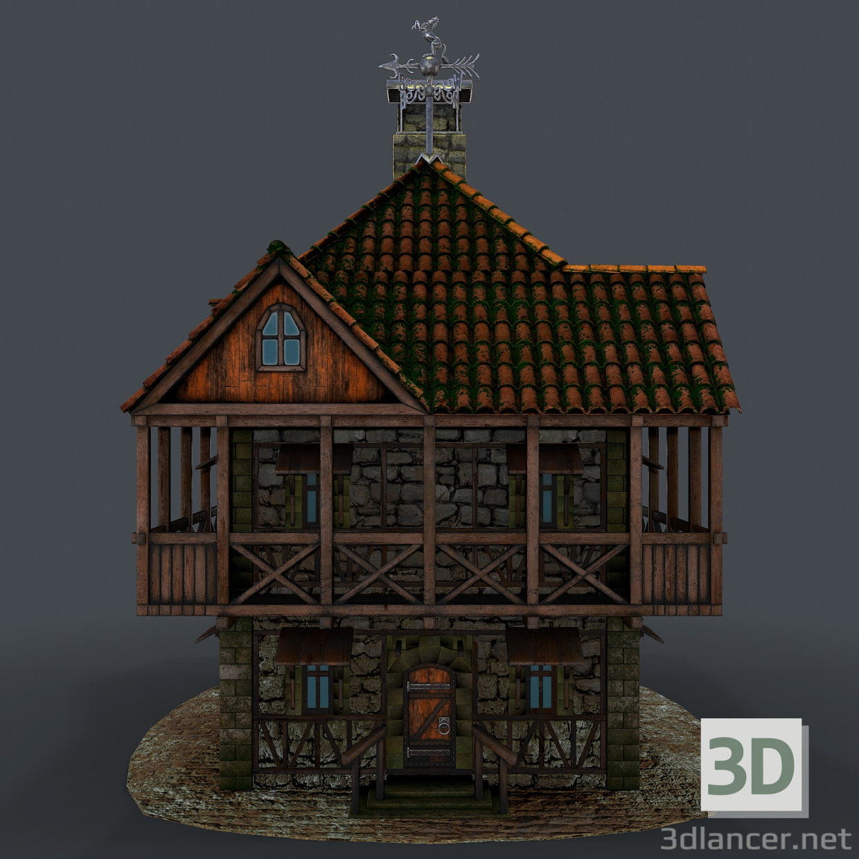 Mittelalterliches Haus 3d Modell 3D-Modell kaufen - Rendern