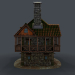 Casa medieval modelo 3d 3D modelo Compro - render