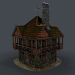 Casa medieval modelo 3d 3D modelo Compro - render