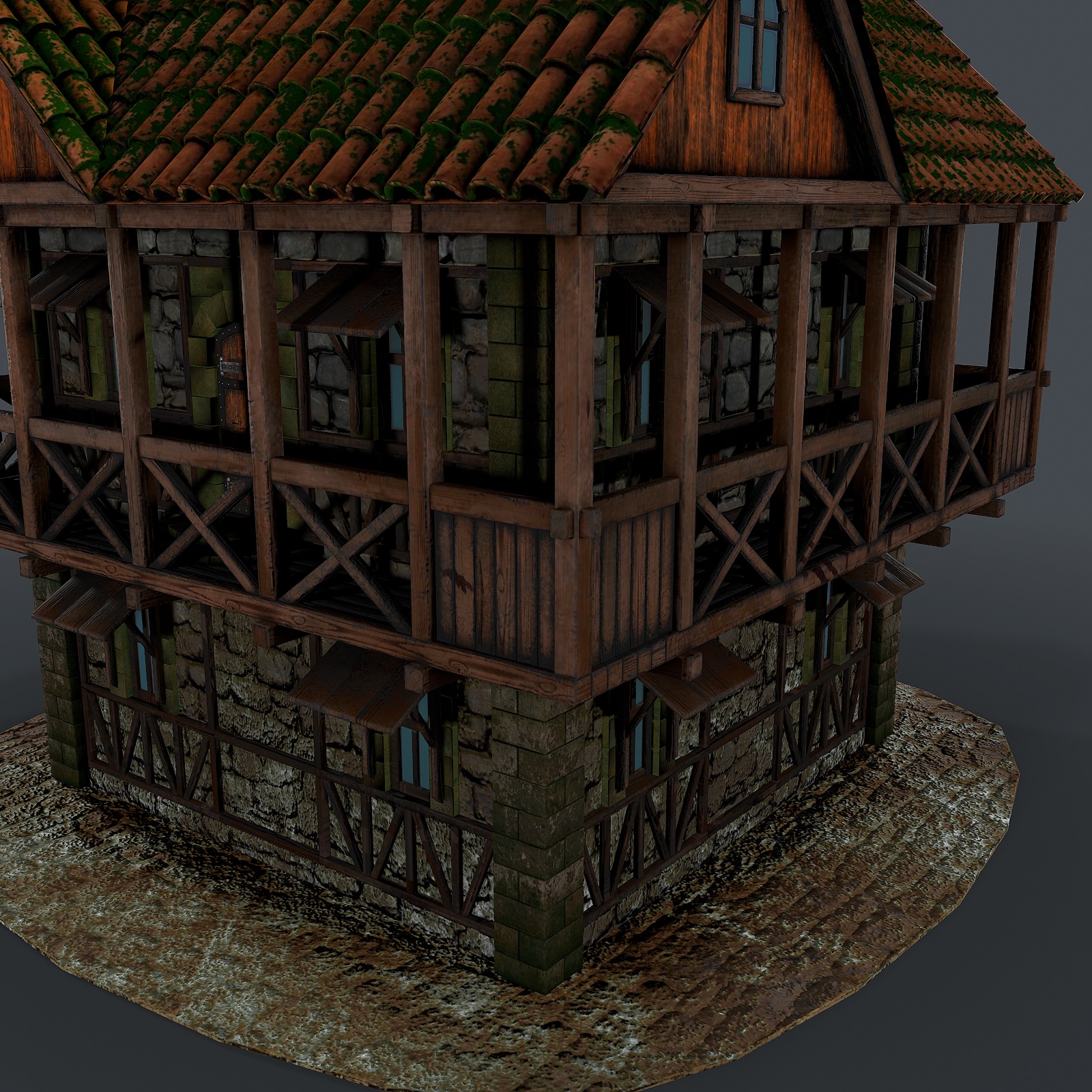 Mittelalterliches Haus 3d Modell 3D-Modell kaufen - Rendern