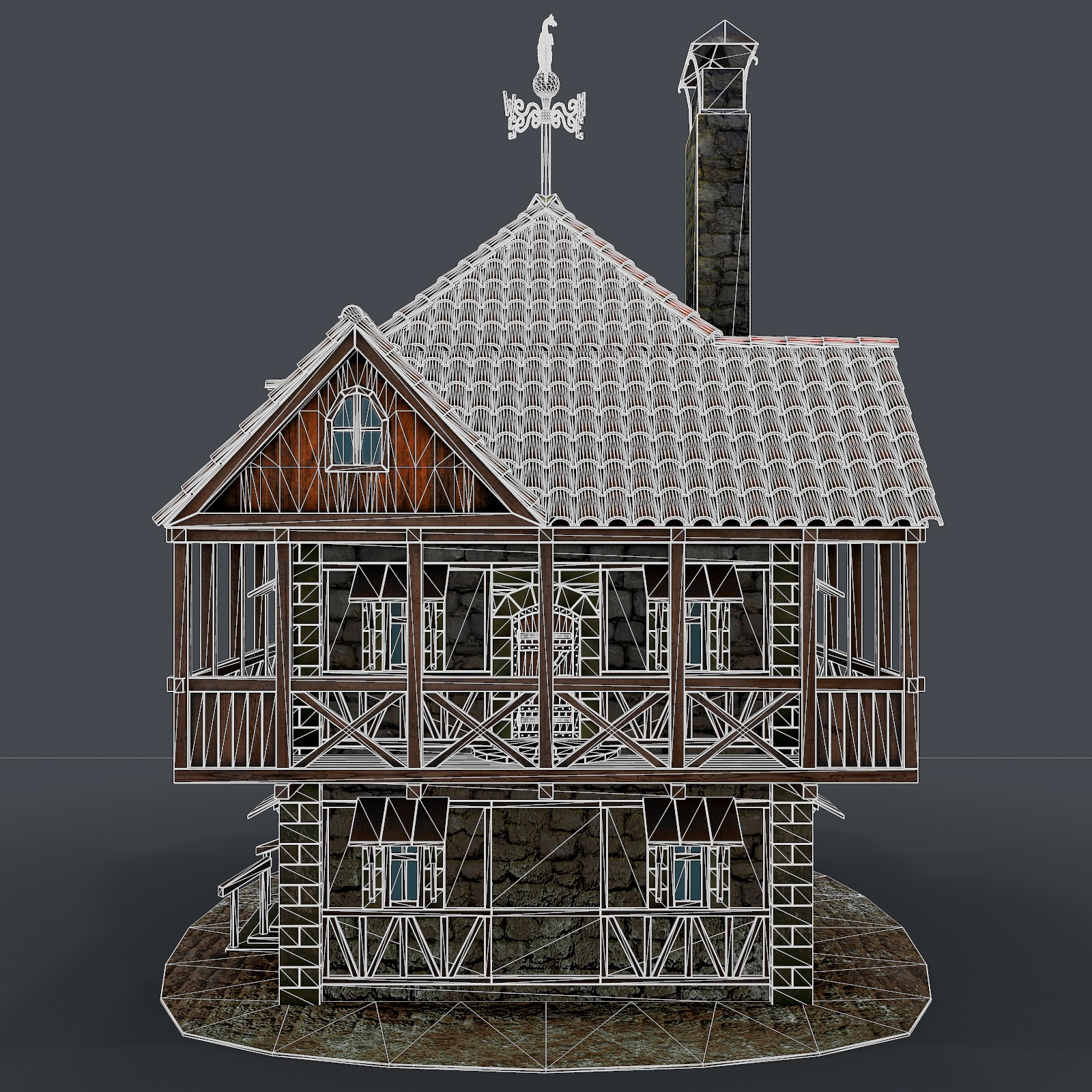 Mittelalterliches Haus 3d Modell 3D-Modell kaufen - Rendern