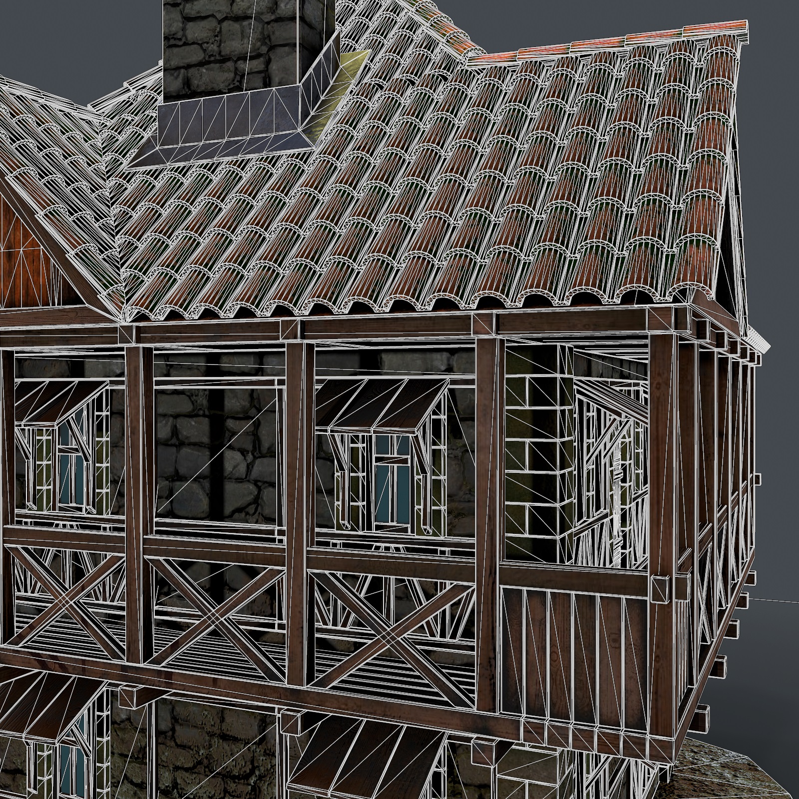 Mittelalterliches Haus 3d Modell 3D-Modell kaufen - Rendern