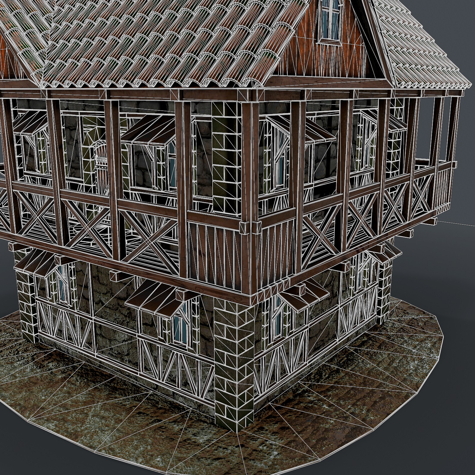 Mittelalterliches Haus 3d Modell 3D-Modell kaufen - Rendern