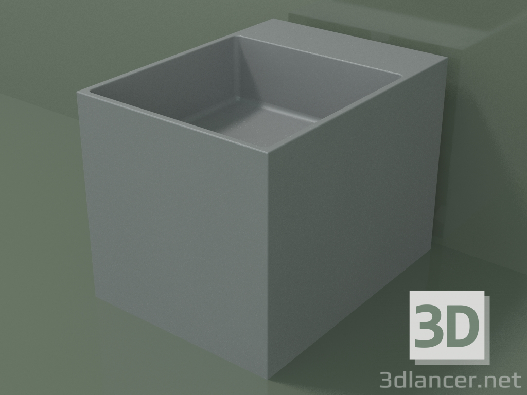 modello 3D Lavabo da appoggio (01UN12302, Silver Grey C35, L 36, P 48, H 36 cm) - anteprima