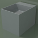 modello 3D Lavabo da appoggio (01UN12302, Silver Grey C35, L 36, P 48, H 36 cm) - anteprima