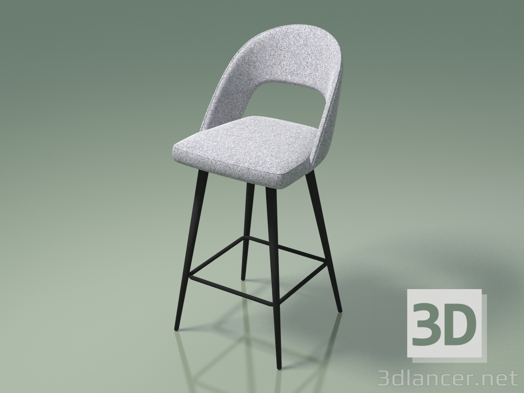 modello 3D Sedia da bar Taylor (112881, grigio) - anteprima