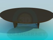 Mesa oval para os hóspedes