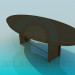 3d model Oval table for guests - preview