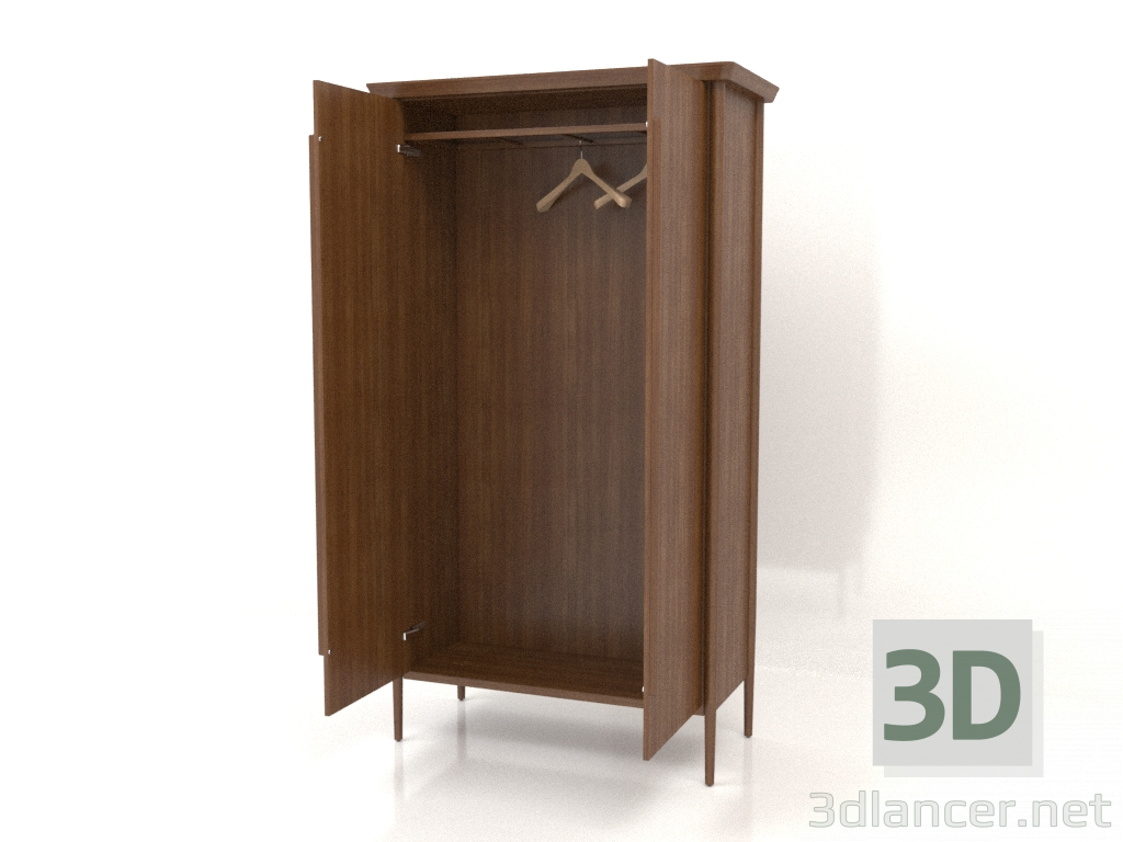 modèle 3D Cabinet MC 03 (ouvert) (1114х565х2000, bois brun clair) - preview