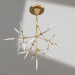 Modelo 3d Lustre LED suspenso Malva (07655) - preview