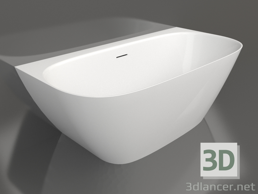 3D Modell Wandmontierte Badewanne SOFIA WALL 160x80 - Vorschau