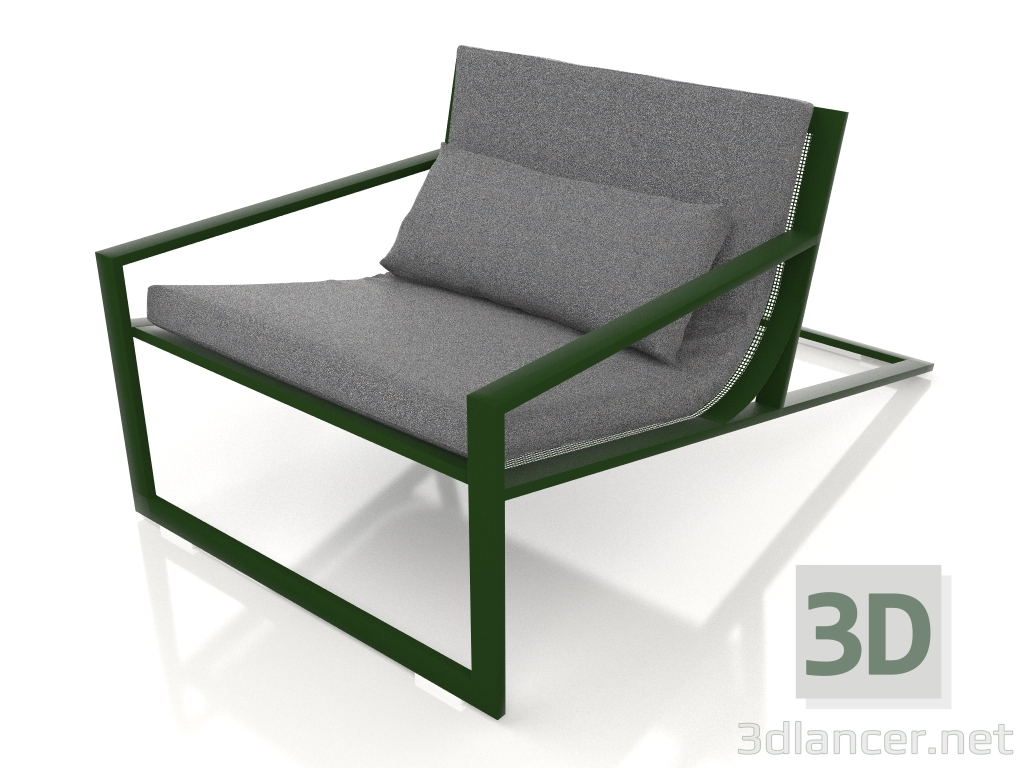 Modelo 3d Poltrona exclusiva (verde garrafa) - preview