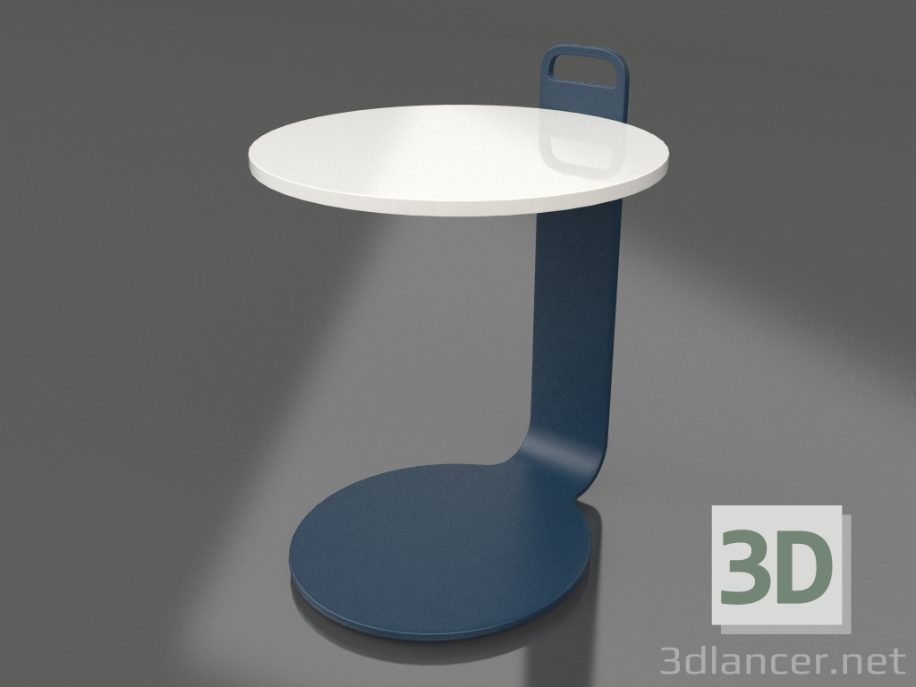 3d модель Стол кофейный Ø36 (Grey blue, DEKTON Zenith) – превью