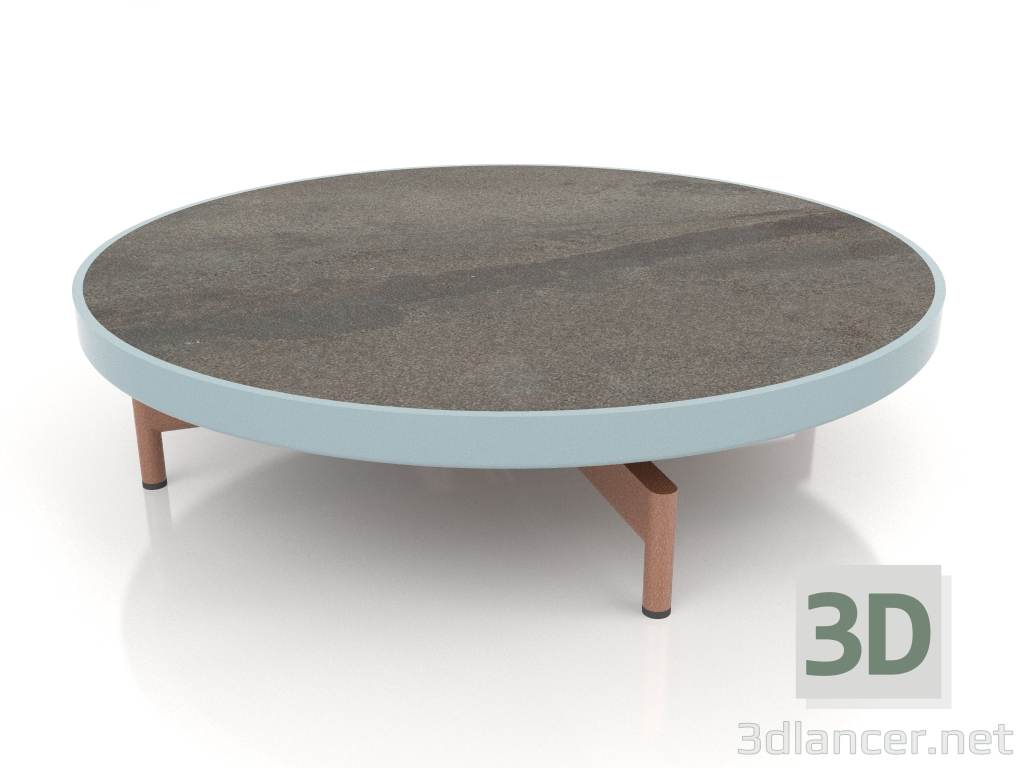 3d model Mesa de centro redonda Ø90x22 (Azul gris, DEKTON Radium) - vista previa