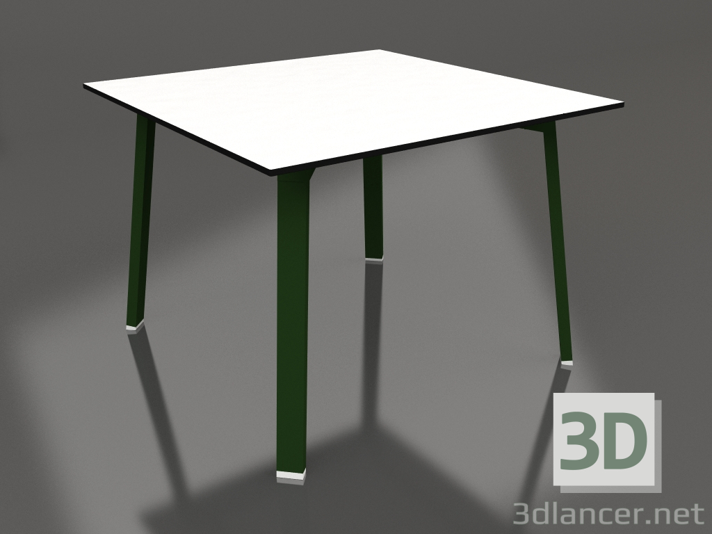 modello 3D Tavolo da pranzo 100 (Verde bottiglia, Fenolico) - anteprima