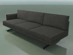 End module 5250 (H-legs, armrest on the right, two-tone upholstery)