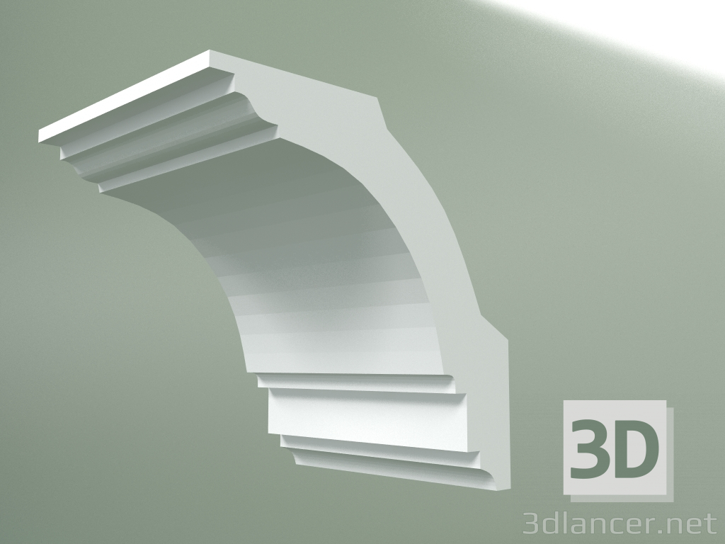 3d model Plaster cornice (ceiling plinth) KT145-1 - preview