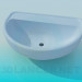 modello 3D Lavabo blu - anteprima