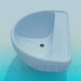 modello 3D Lavabo blu - anteprima