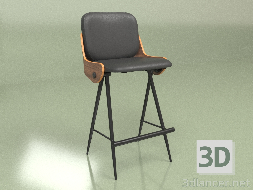 3d model Silla semi-bar Isla - vista previa