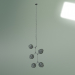 Modelo 3d Candeeiro suspenso Branching Bubbles Summer 5 luzes altura 140 (preto, cinza esfumaçado) - preview