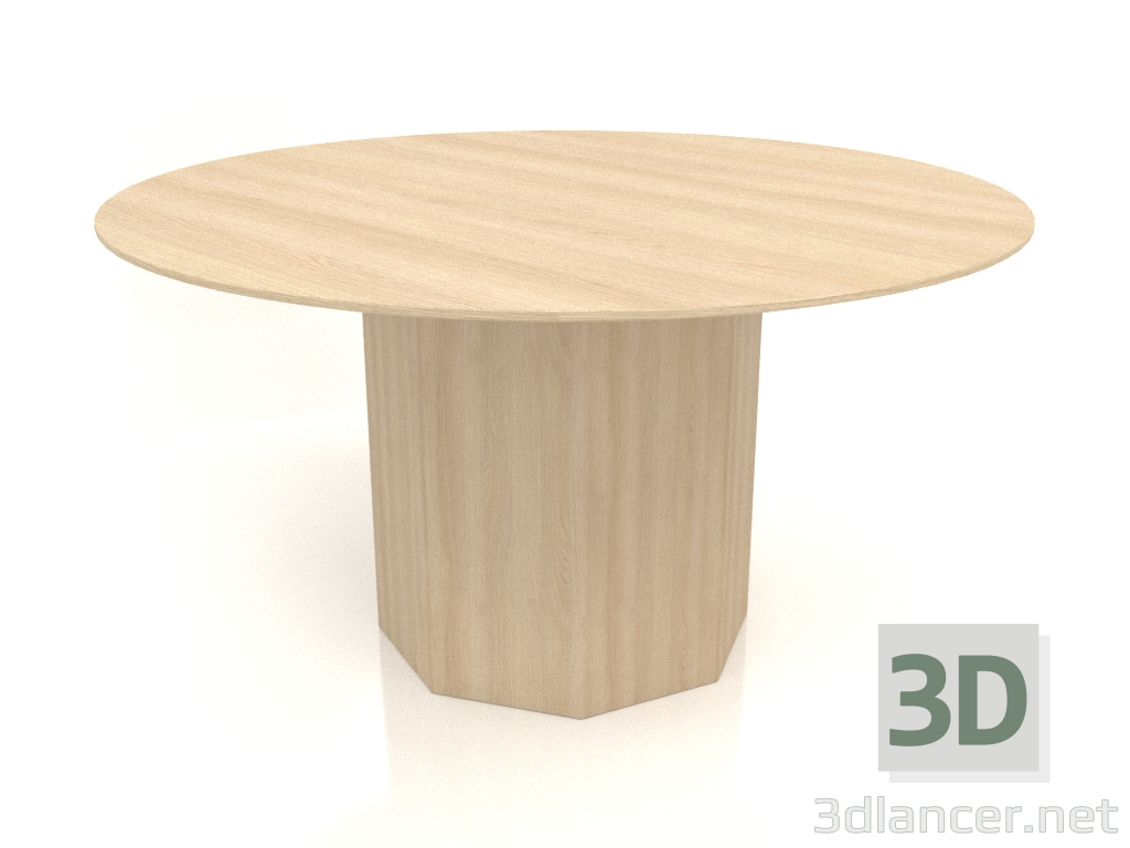 3d model Dining table DT 11 (D=1400х750, wood white) - preview