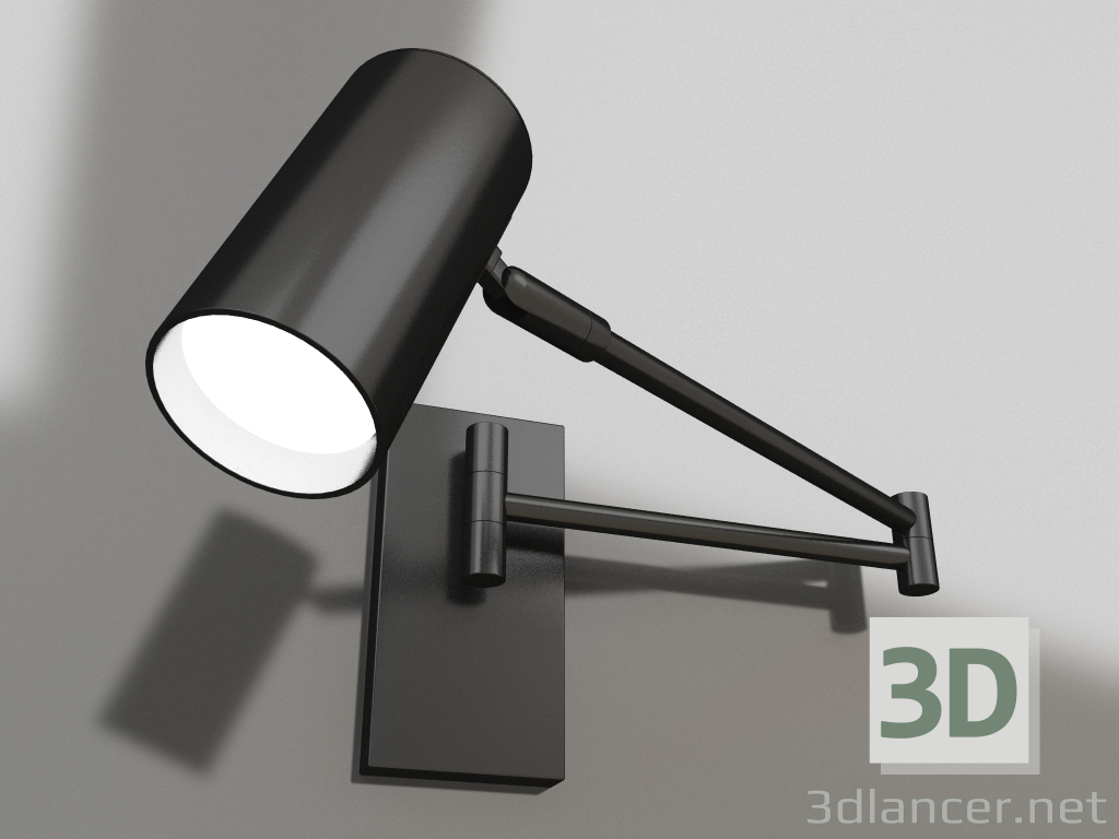 3d model Sujetador Halle negro (07657,19) - vista previa