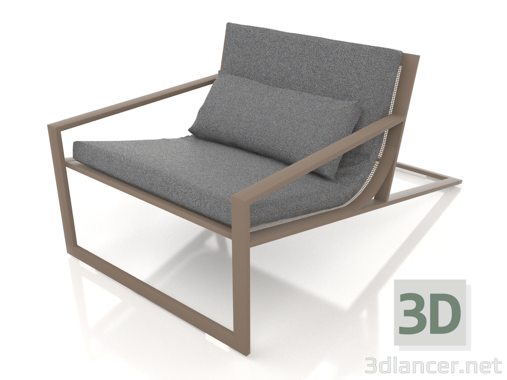 3d model Unique club chair (Bronze) - preview