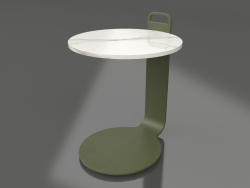 Table basse Ø36 (Vert olive, DEKTON Aura)