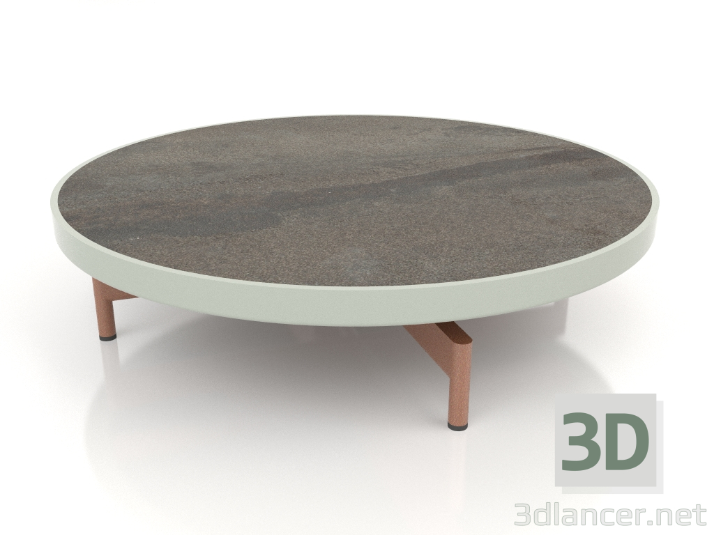 3d модель Стіл журнальний круглий Ø90x22 (Cement grey, DEKTON Radium) – превью