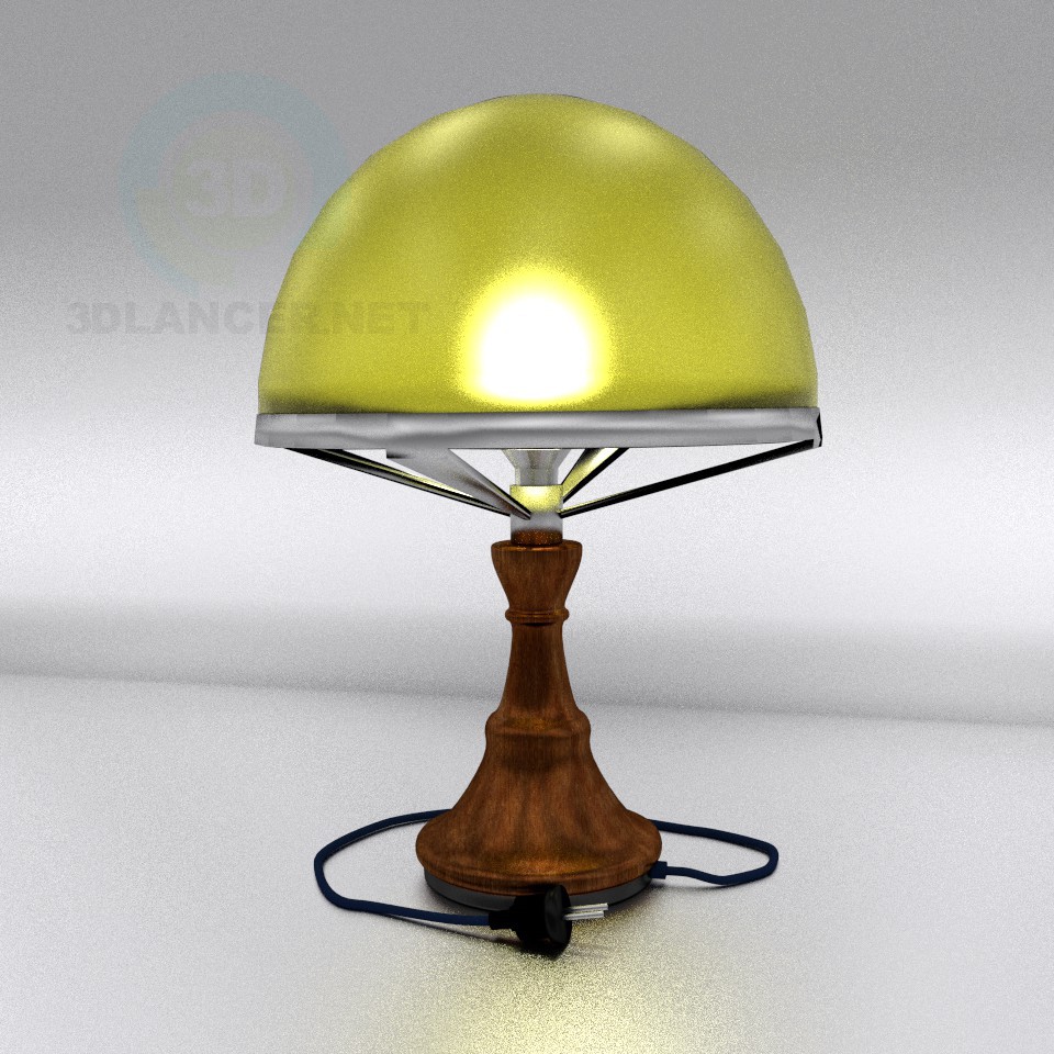 modèle 3D lampe de table - preview