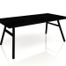 3d model Mesa de comedor Seth 180x90 (Negro) - vista previa