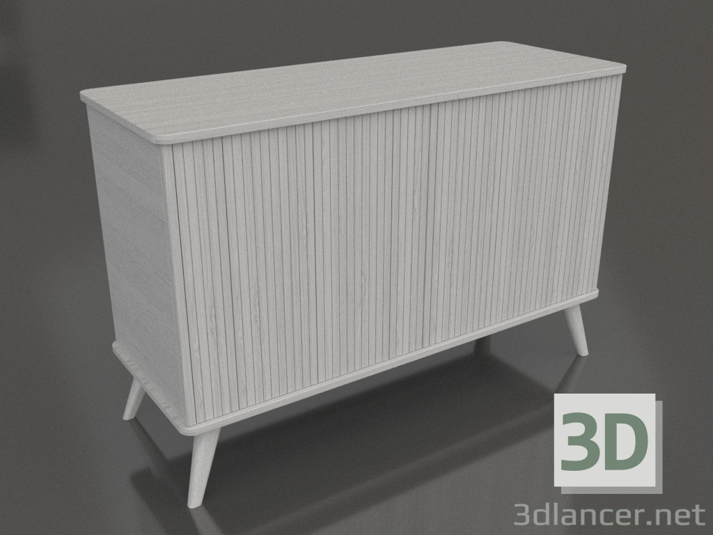 3d model Chest of drawers 4 1200x400x800 mm (white RAL 9010) - preview