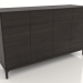 3d model Mueble de TV FARGO 1600x500x950 mm (roble wengué) - vista previa