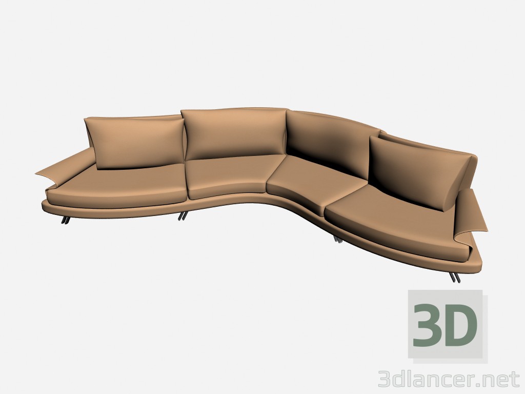 3D modeli Kanepe süper roy esecuzione özel yemeği 17 - önizleme