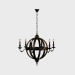 Modelo 3d Lustre candelabro MEDIEVAL METAL ORB (CH029-8-ABG) - preview