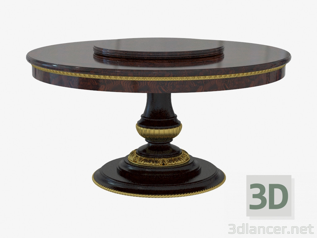 3d model Mesa de comedor redondo en estilo clásico 1605 - vista previa